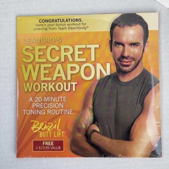 Leandro Carvalho Secret Weapon Workout DVD Brazil Butt Lift Beachbody 20 Min New - Picture 4 of 8